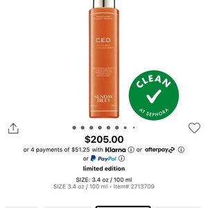 Sunday Riley C.E.O. Brightening Serum - Vibrant Orange